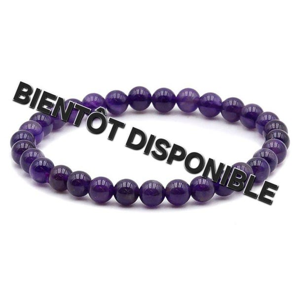Bracelet améthyste 4mm