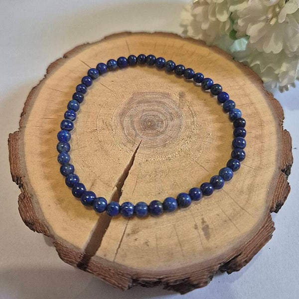 Bracelet lapis lazuli 4mm