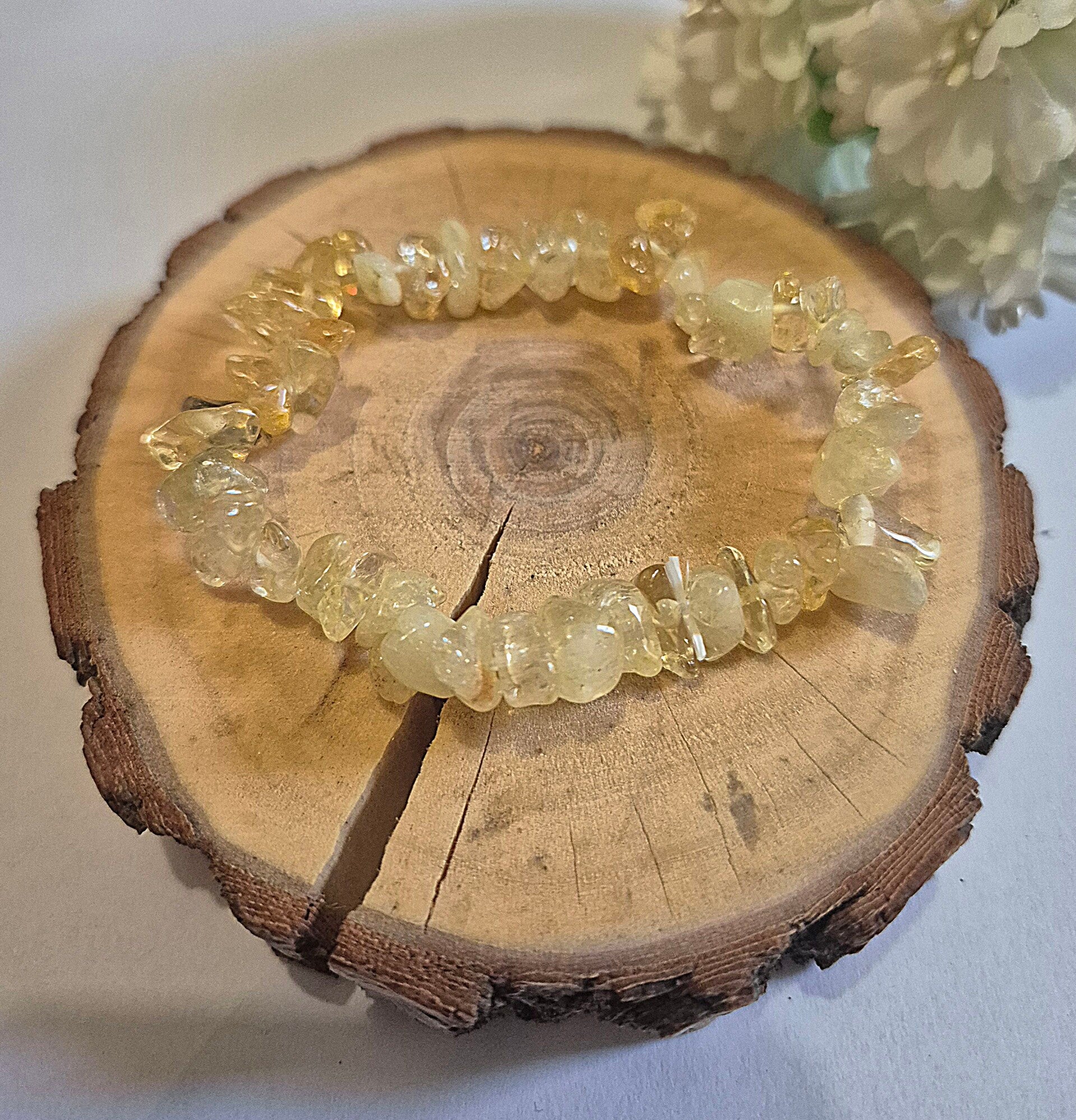 Bracelet baroque citrine