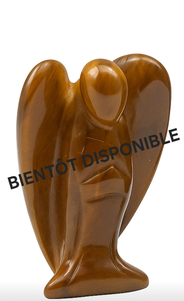 Statuette ange œil de tigre 5cm