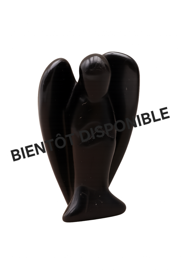 Statuette ange obsidienne noire 5cm