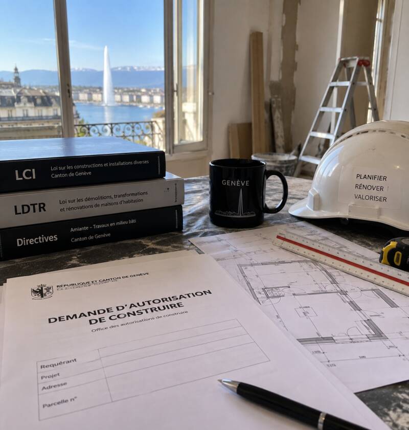 Travaux à Genève : quand faut-il une autorisation de construire ou une APA ?