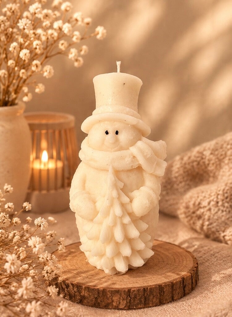 Schneemann im Weihnachtszauber