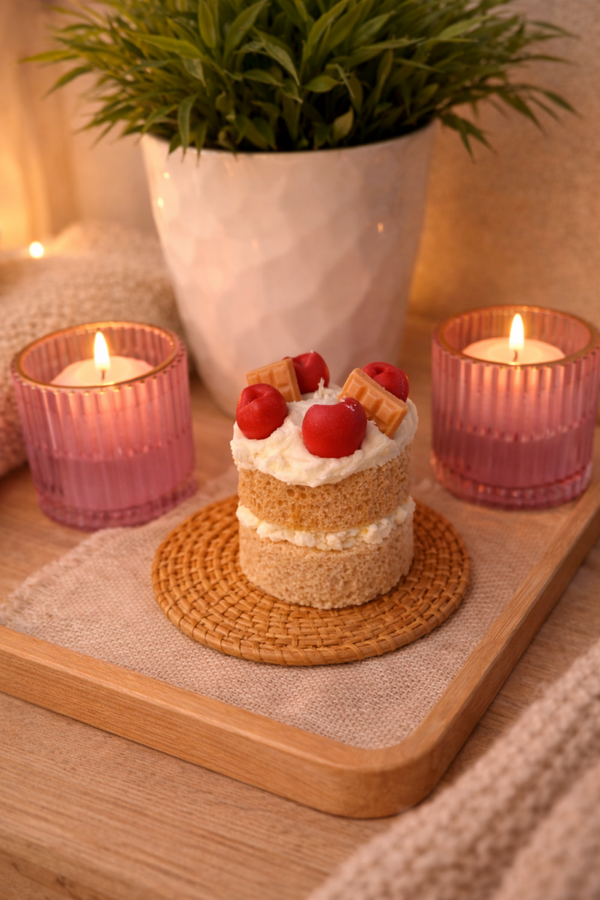 Amarena Cherry Naked Cake