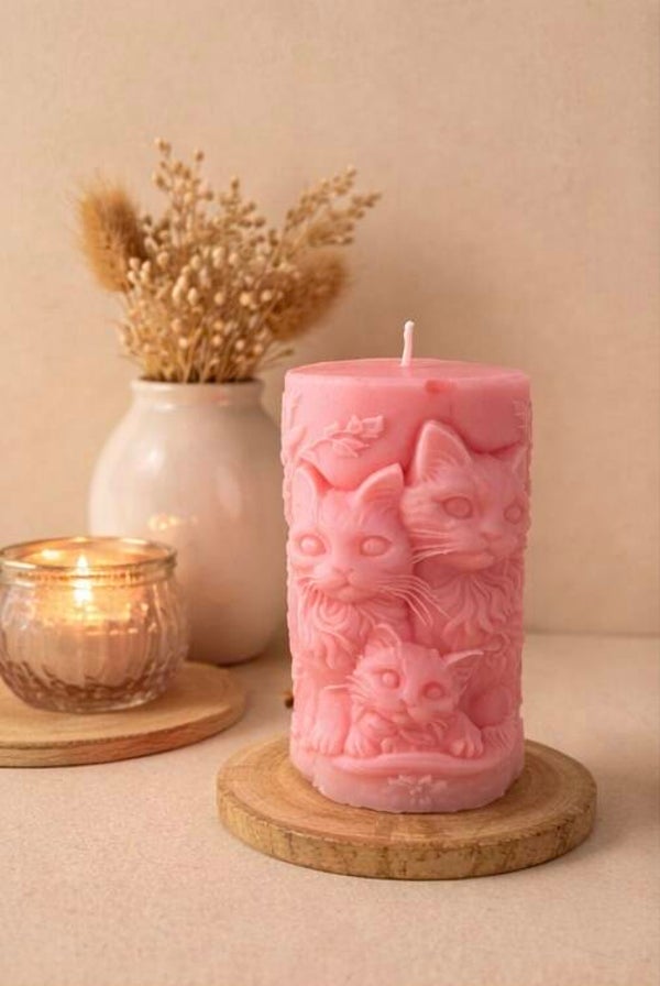 Cat cozy Candle