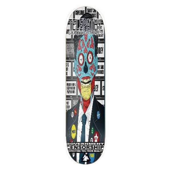 Telepathy Skateboards "Censored" Skate Deck