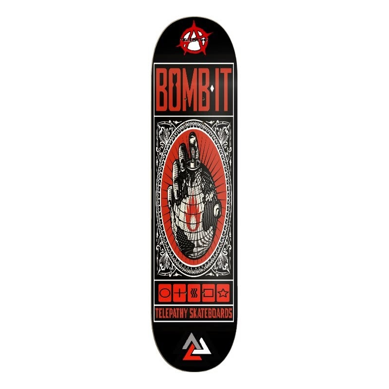 Telepathy Skateboards "Bomb-It!" Skate Deck