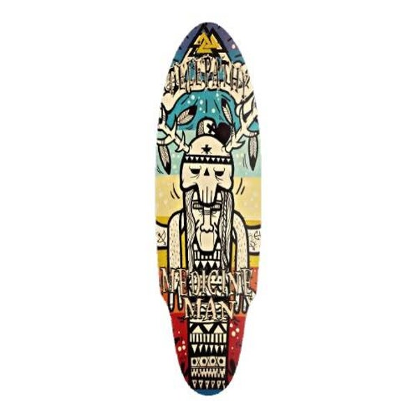 Telepathy Skateboards "Medicine Man" Longboard Skate Deck