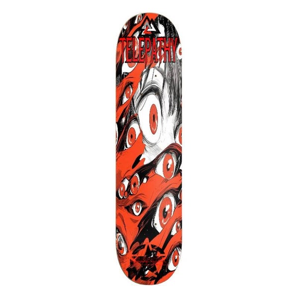 Telepathy Skateboards "Red See" Skate Deck