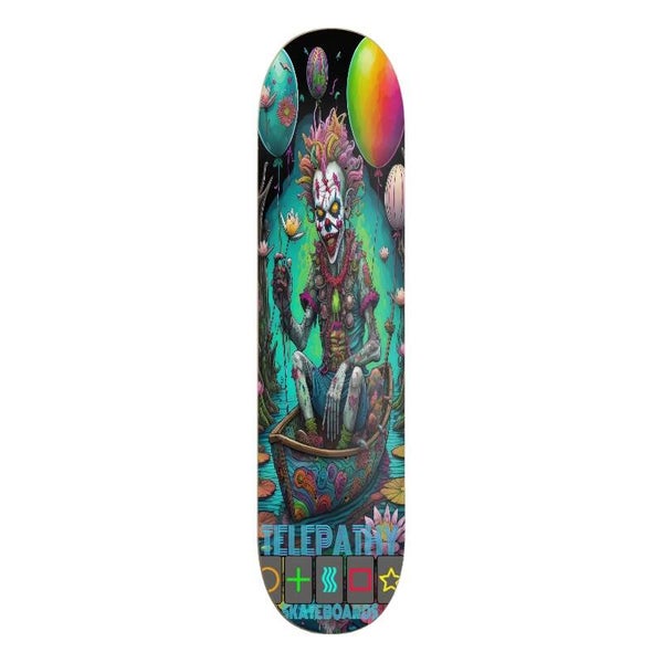 Telepathy Skateboards "Clown Boy" Skate Deck