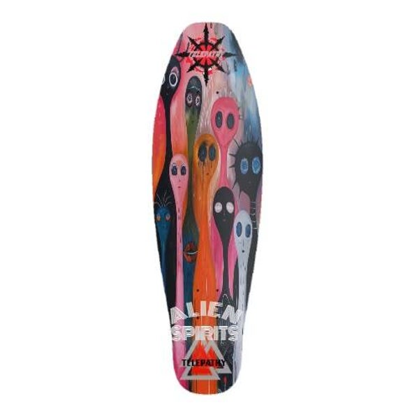 Telepathy Skateboards "Alien Spirits" Mini Cruiser Skate Deck