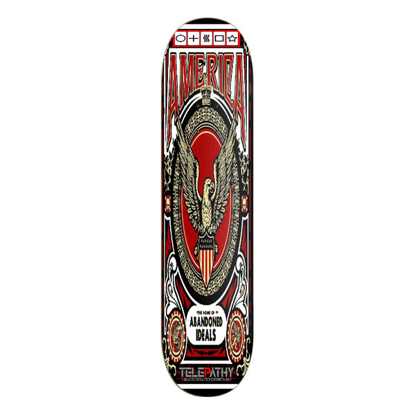 Telepathy Skateboards "Abandoned Ideals" Skate Deck