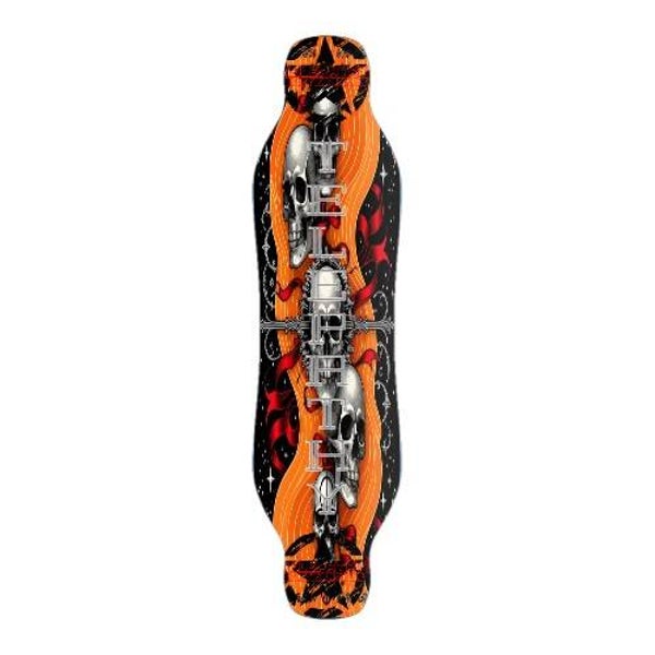 Telepathy Skateboards "Skull Fly" Longboard Skate Deck
