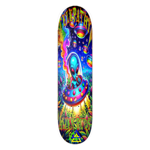 Telepathy Skateboards "Alien Buds" Skate Deck