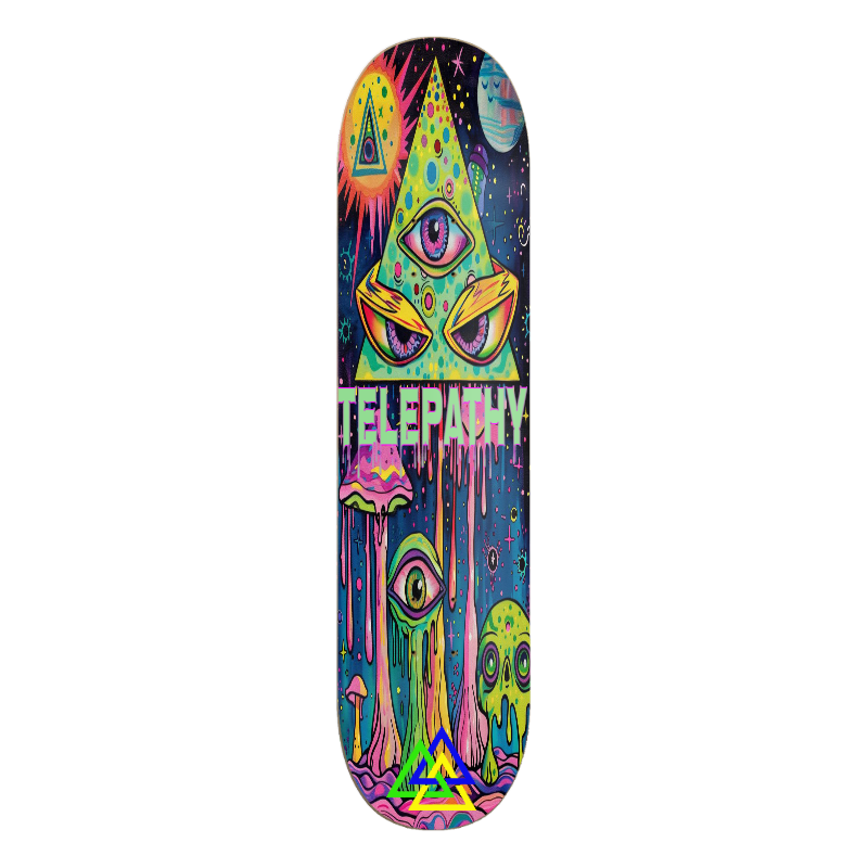 Telepathy Skateboards "Alien Secrets" Skate Deck