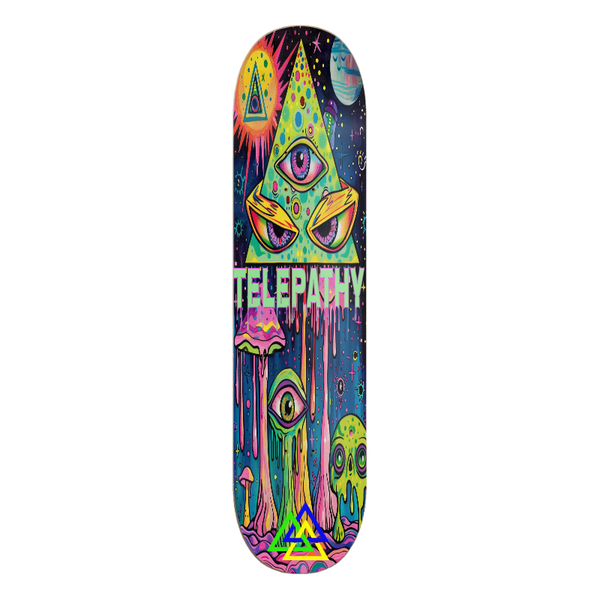 Telepathy Skateboards "Alien Secrets" Skate Deck