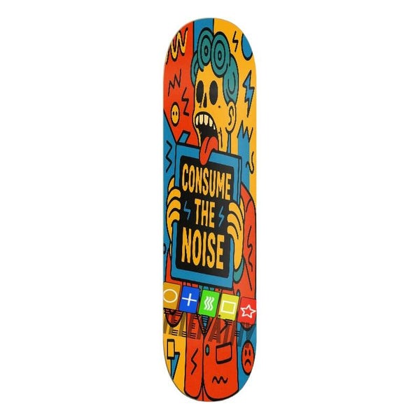 Telepathy Skateboards "Consume The Noise" Skate Deck