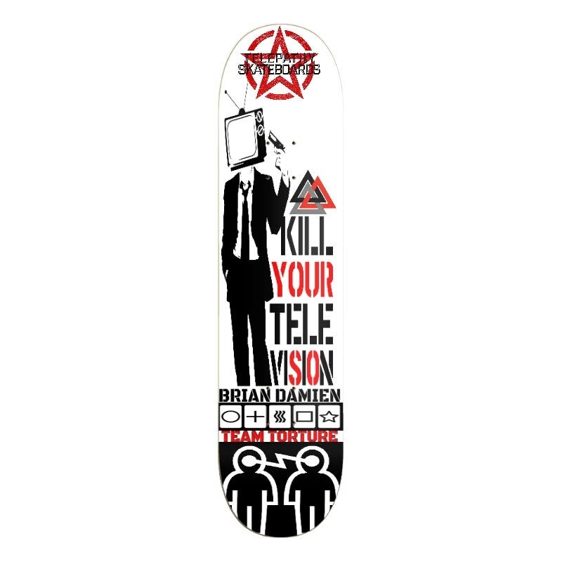 Telepathy Skateboards "KYTV" Team Torture Skate Deck