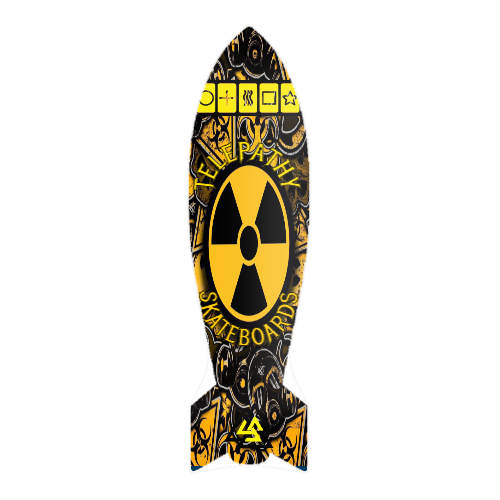 Telepathy Skateboards "Bomb's Away" Longboard Skate Deck