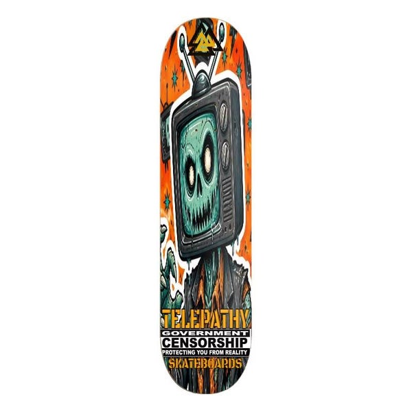 Telepathy Skateboards "Monster TV" Skate Deck