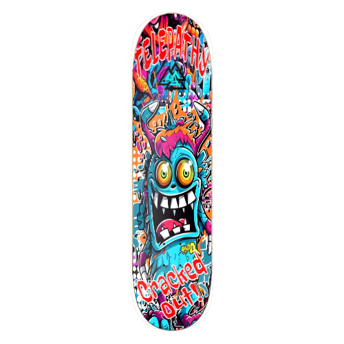 Telepathy Skateboards "Cracked Out" Skate Deck