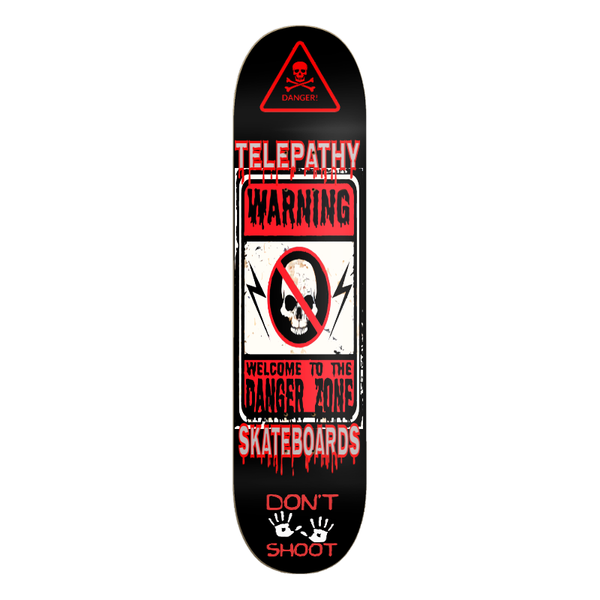 Telepathy Skateboards "Danger Zone II" Skate Deck