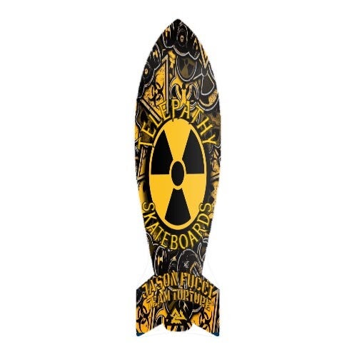 Telepathy Skateboards "Bomb's Away" Team Torture Skate Deck