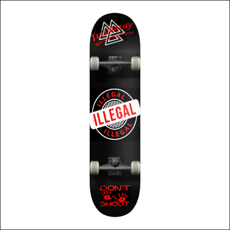 Telepathy Skateboards "Illegal" Complete Skateboard