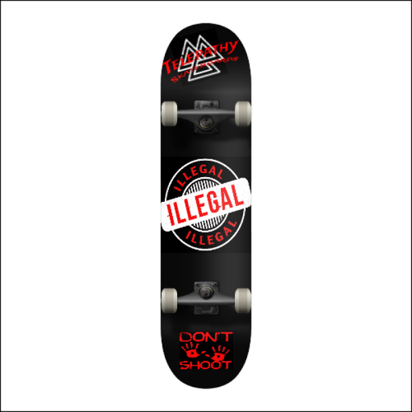 Telepathy Skateboards "Illegal" Complete Skateboard