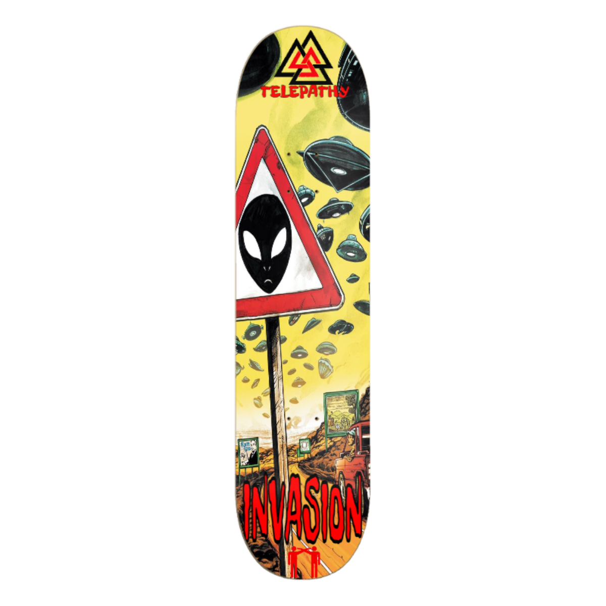 Telepathy Skateboards "Invasion" Skate Deck