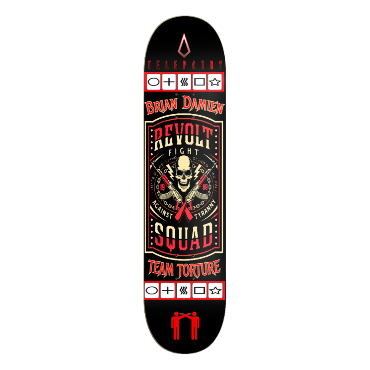 Telepathy Skateboards Protest Series 3 of 3 "Revolt Squad" Skate Deck