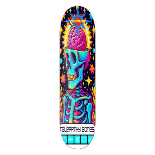 Telepathy Skateboards "Tele-Bones" Skate Deck