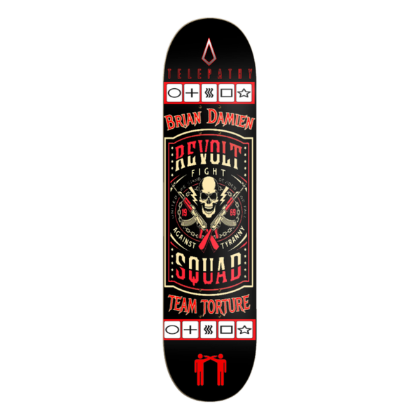 Telepathy Skateboards Protest Series 3 of 3 "Revolt Squad" Skate Deck