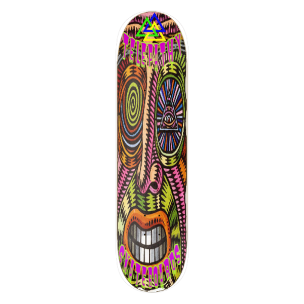Telepathy Skateboards "Neon Eyes" Skate Deck