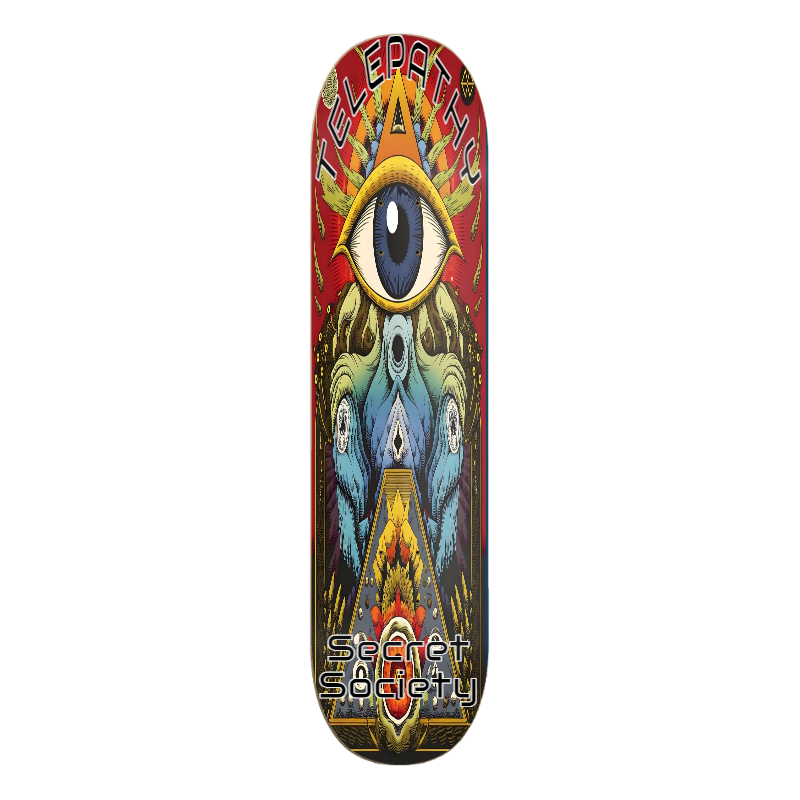Telepathy Skateboards "Secret Society" Skate Deck