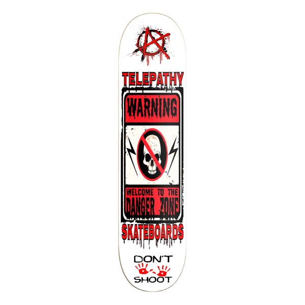 Telepathy Skateboards "Danger Zone" Skate Deck