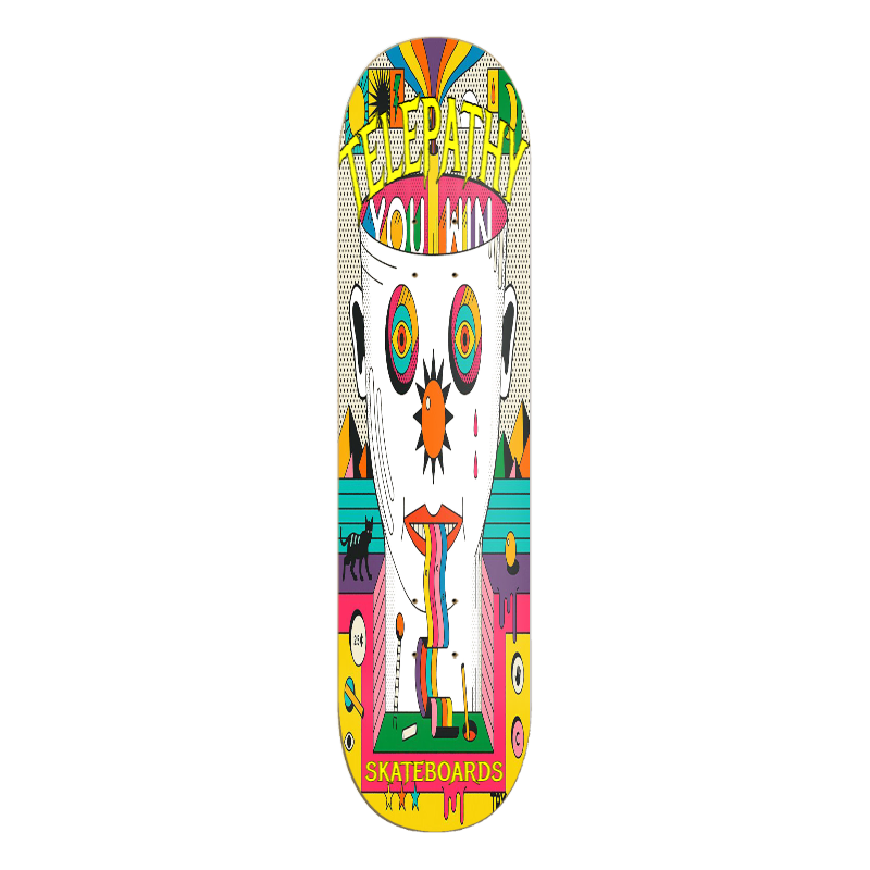 Telepathy Skateboards "You Win" Skate Deck