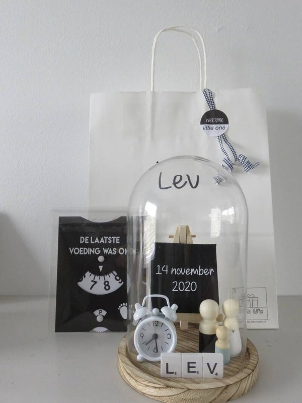 Geboortestolp schildersezeltje/wekkertje