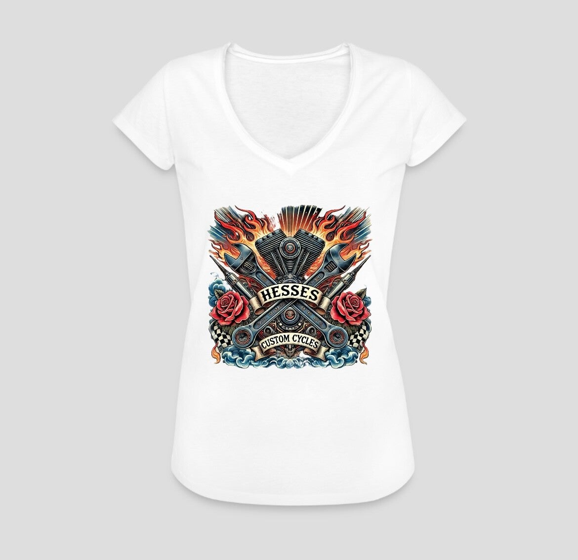 Shirt Vintage Lady Fire