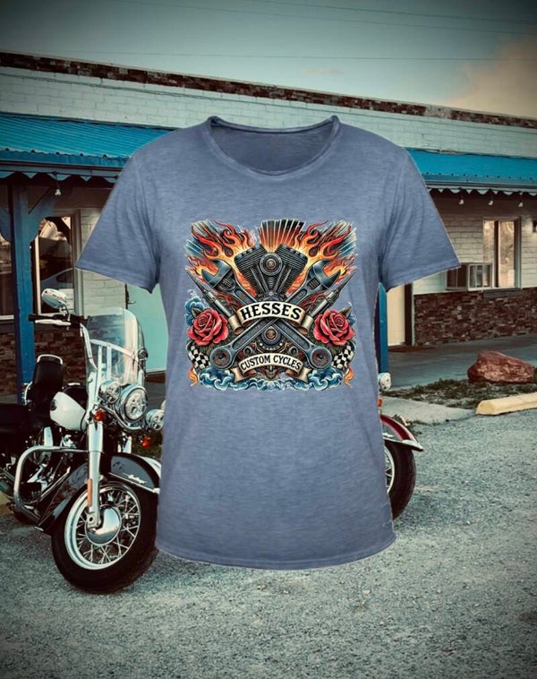 Men Vintage Shirt Fire