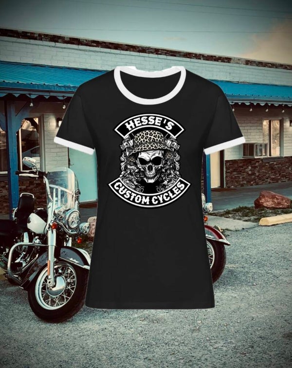 Retro Shirt Lady Leo Skull