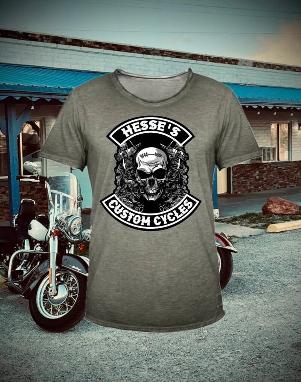 Men Vintage Shirt Skull