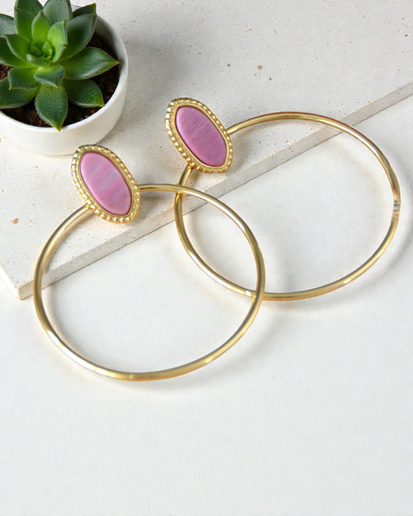 Collection Lyvia: Boucles d'oreilles Eglantine