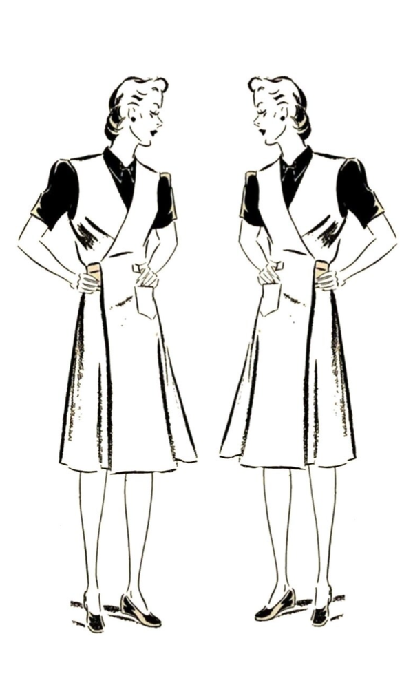 1940s  Duster Style Apron
