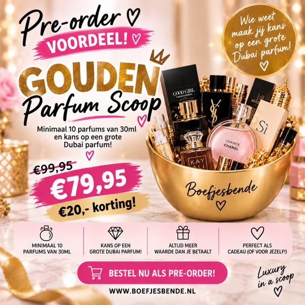 Tijdelijke Pre-order Gouden Parfum Scoop