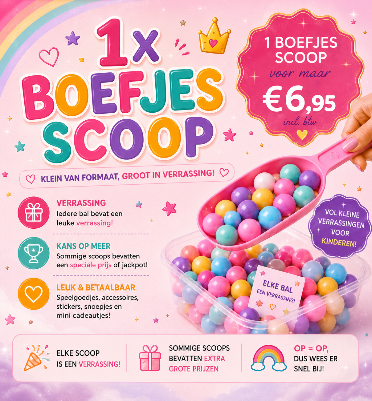 1 x Boefjes Scoop 🌈🎉