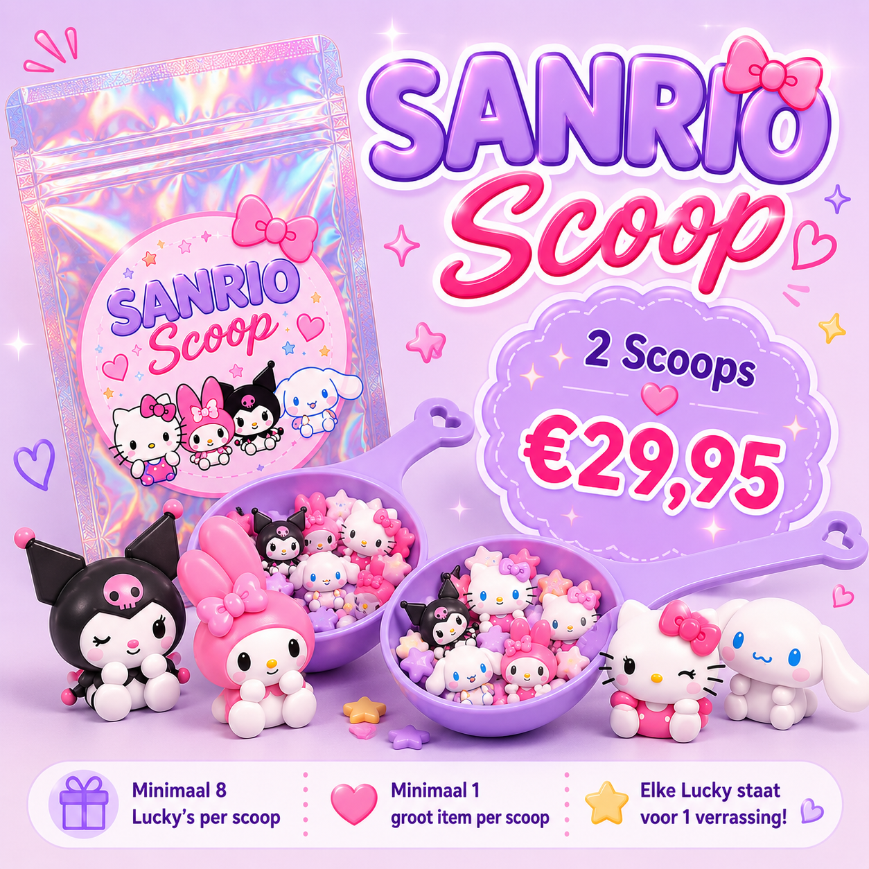 Sanrio Scoop – 2 Scoops 💖💖
