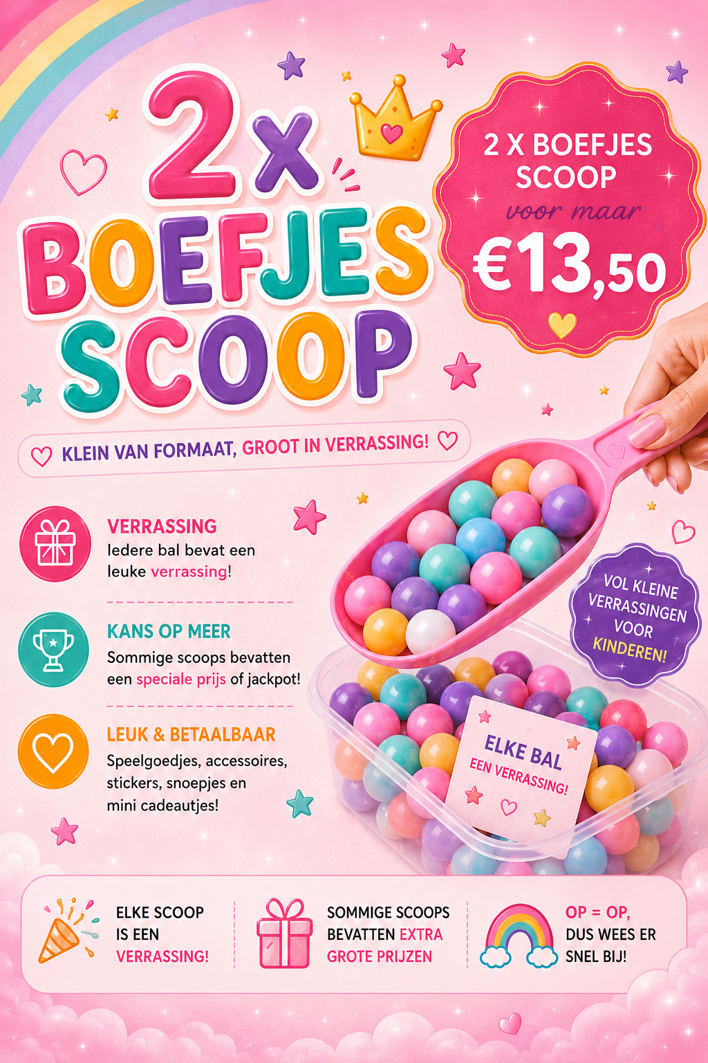 2 x Boefjes Scoop 🌈🎉