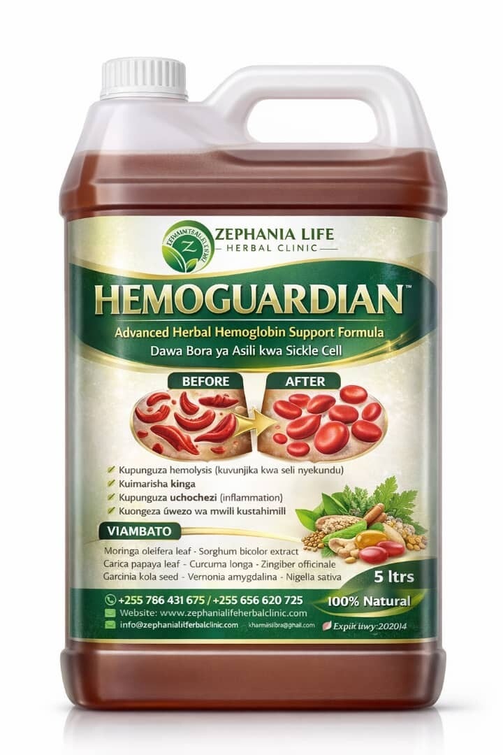 Hemoguardian imeundwa kusaidia afya ya watu wenye selimundu (sikoseli) kwa kuleya uimara wa mwili na kuondoa changamoto zinazojirudia mara kwa mara. 