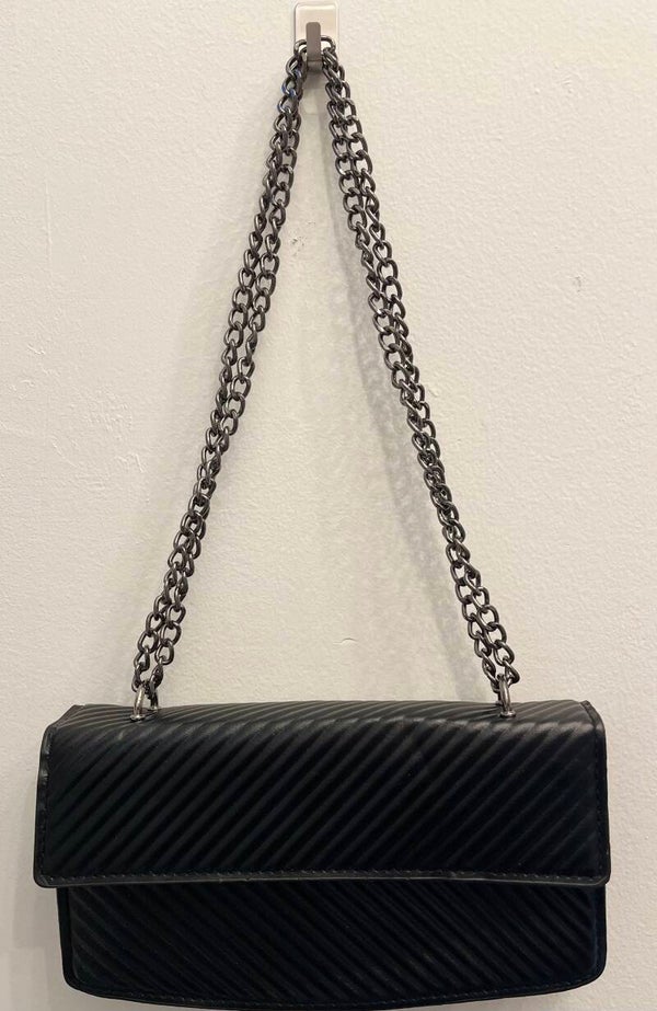 Black Embossed Square Bag